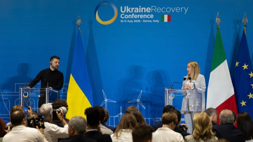 Заява Володимира Зеленського для представників медіа спільно з Джорджею Мелоні